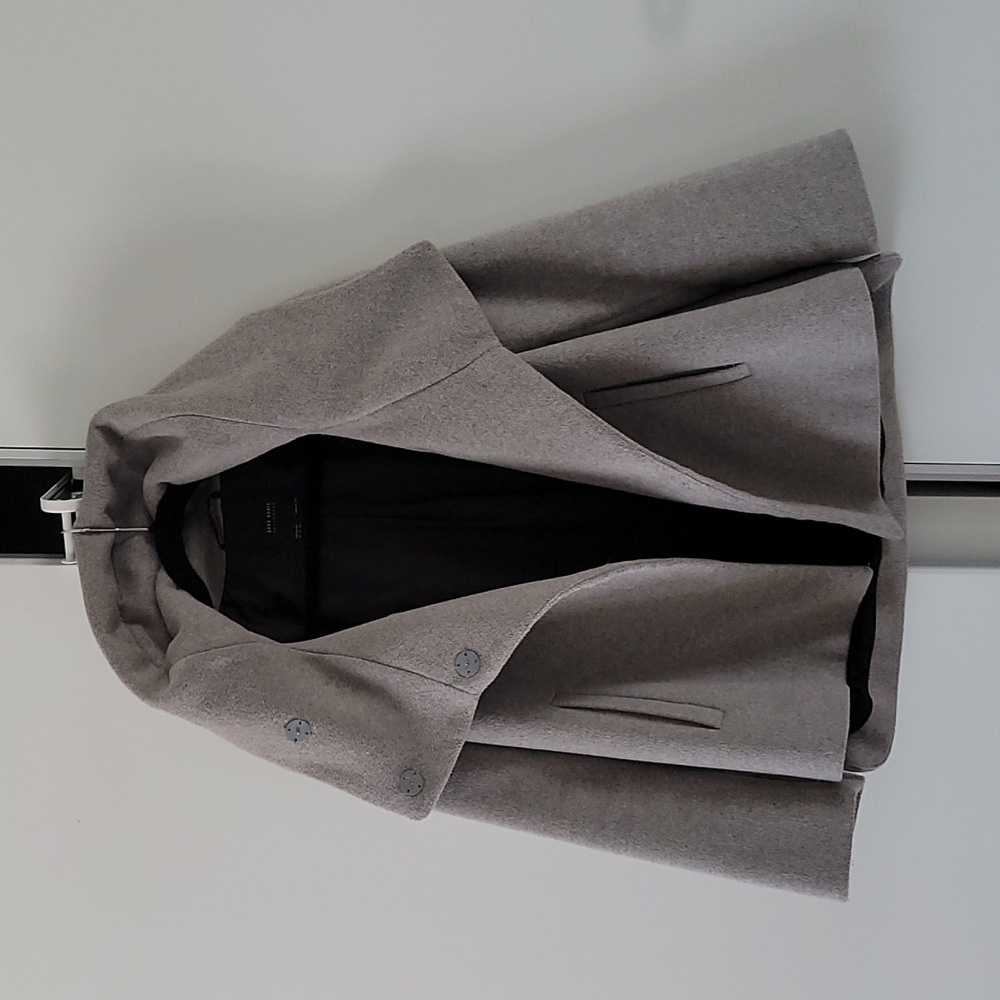 Last Chance Before Donating Zara Wrap Collar Coat - Picture 9 of 10